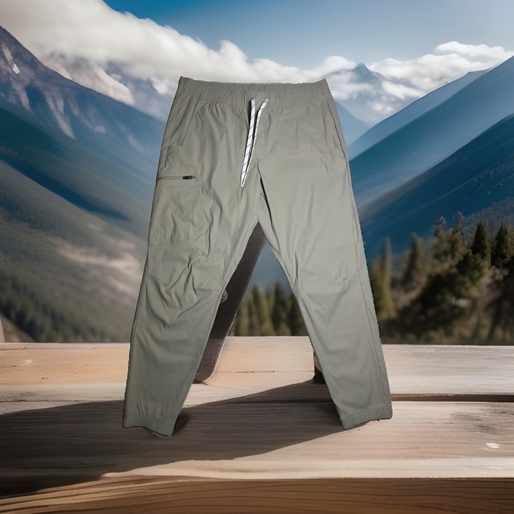 Eddie Bauer Pants Mens 36x30 Beige Rainier Stretch Hiking Classic Fit Outdoor